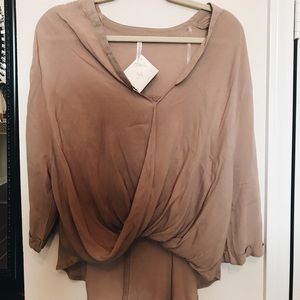 Blush loosely fitted blouse - new with tags!